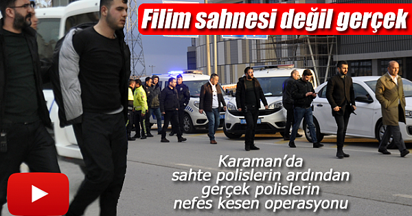 Filim sahnesi değil gerçek