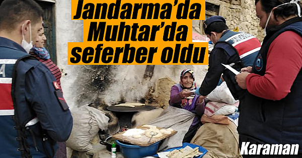 Jandarma'da muhtarda seferber oldu