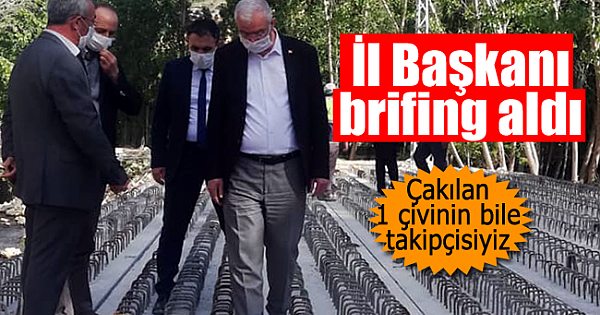 İl Başkanı Çağlayan brifing aldı