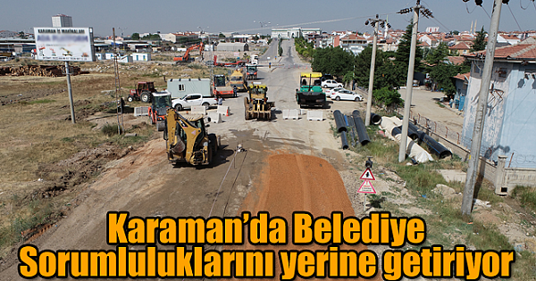Belediye sorumluluk alanında çalışıyor