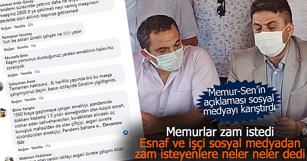 Memurlar zam istedi, işçi ve esnaf teki gösterdi