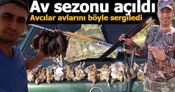 Karaman'da av sezonu açıldı avcılar avlarını böyle sergiledi