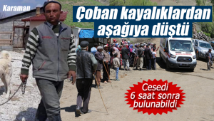 Ermenek'te kayalıklardan düşen çoban öldü