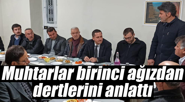 Karaman AK parti il teşkilatı muhtarları dinledi