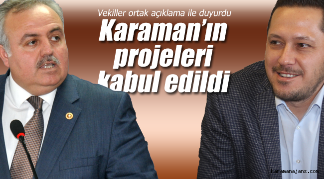 Karaman AK Parti Milletvekillerinden ortak açıklama