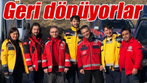 Karaman gönüllüleri dönüş yolunda