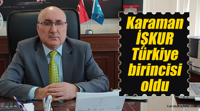 Karaman İŞKUR'dan Türkiye birinciliği