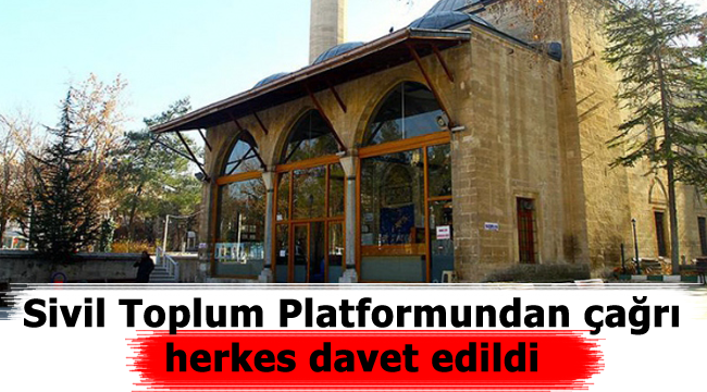 Sivil toplum platformundan çağrı