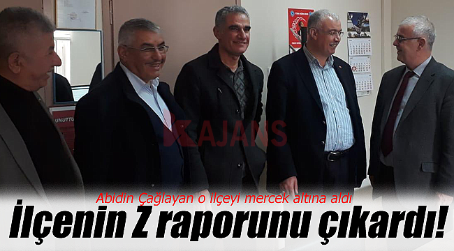 AK Parti İl Başkanı Çağlayan ilçeyi mercek altına aldı