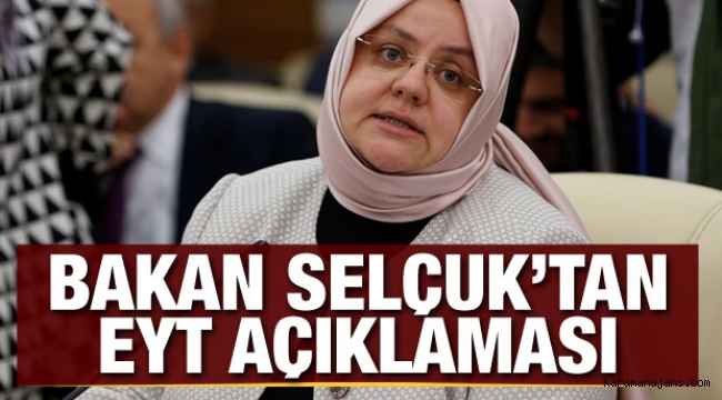 Bakandan EYT açıklaması