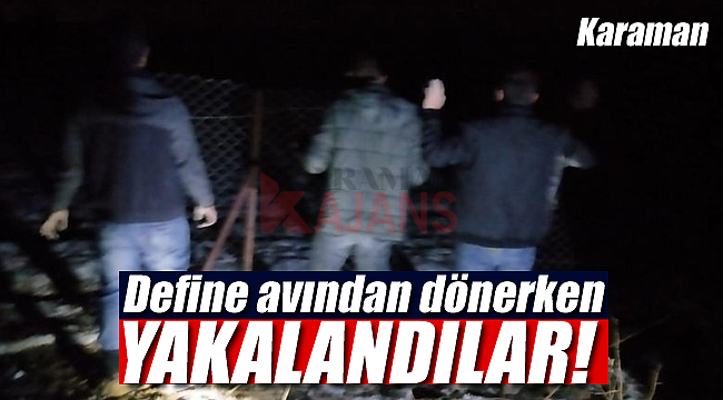 Karaman'da definecilere operasyon