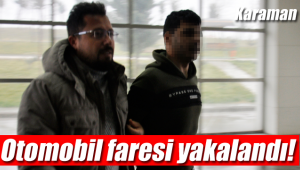 Karaman'da otomobil faresi yakalandı