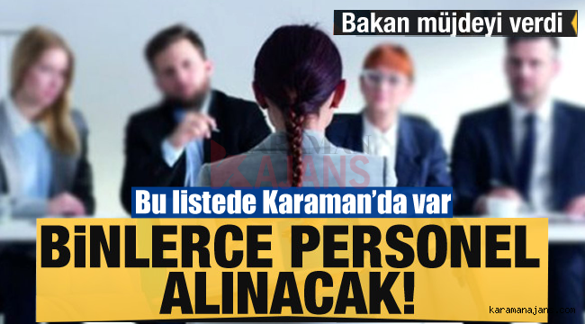 Karaman'da sağlık birimlerine personel alınacak