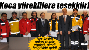 Karaman'dakikoca yüreklilere teşekkür