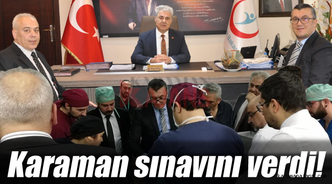 Karaman sınavını verdi