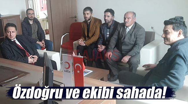 Özdoğru ve ekibi sahada