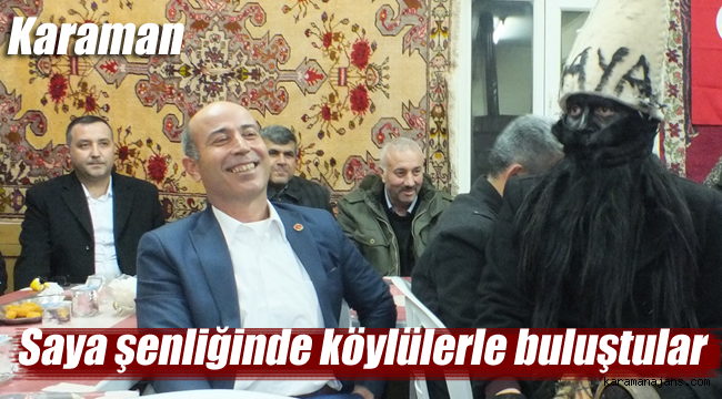 Saya şenliğinde köylülerle buluştular