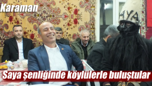 Saya şenliğinde köylülerle buluştular