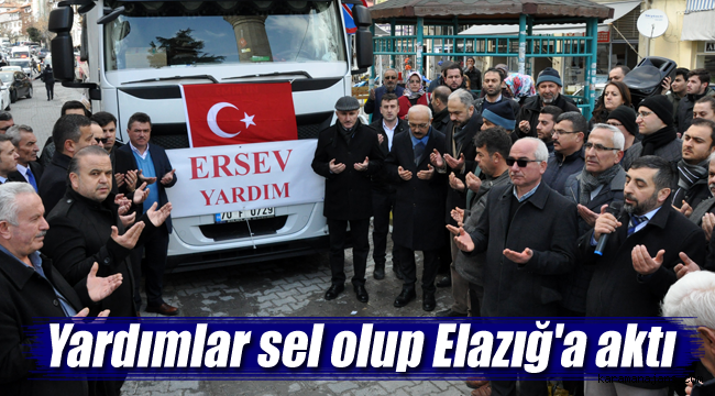 Yardımlar sel olup Elazığ'a aktı