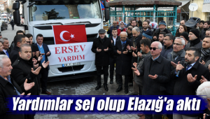 Yardımlar sel olup Elazığ'a aktı