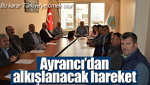 Ayrancı'dan alkışlanacak hareket