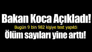 Bakan Koca açıkladı ölüm sayısı artıyor
