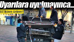 Karaman'da 65'liklere önlem