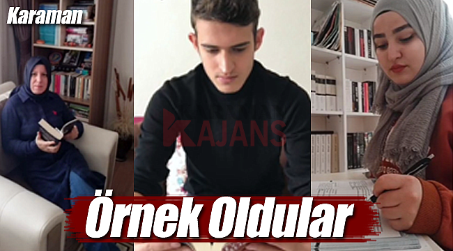 Karaman'da bu öğrenciler örnek oldu