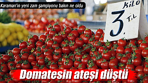 Karaman'da domatesin ateşi düştü