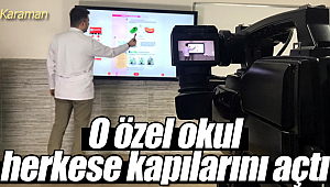 Karaman'daki özel okul herkese kapılarını açtı