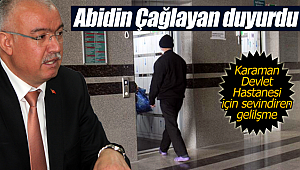 Karaman Devlet Hastanesinde sevindiren gelişme