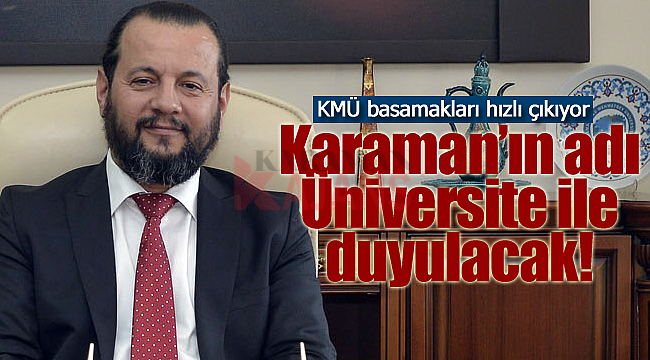 KMÜ basamakları hızlı çıkıyor