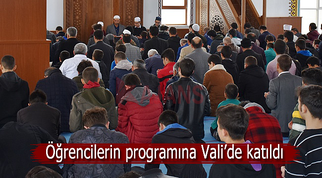 Öğrencilerin programına valide katıldı