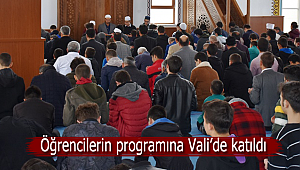 Öğrencilerin programına valide katıldı