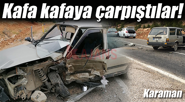 Kafa kafaya çarpıştılar