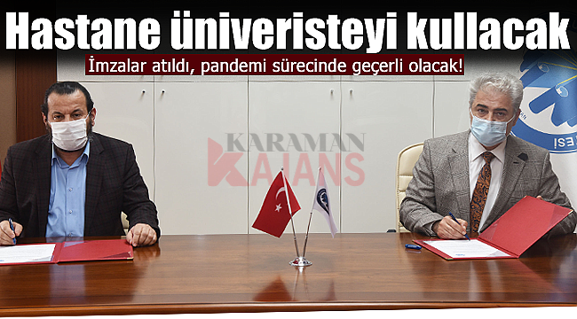 Karaman'da üniversite sağlık sektörüne destek