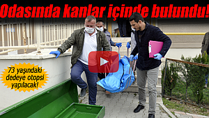 Yaşlı adam kanlar içinde bulundu