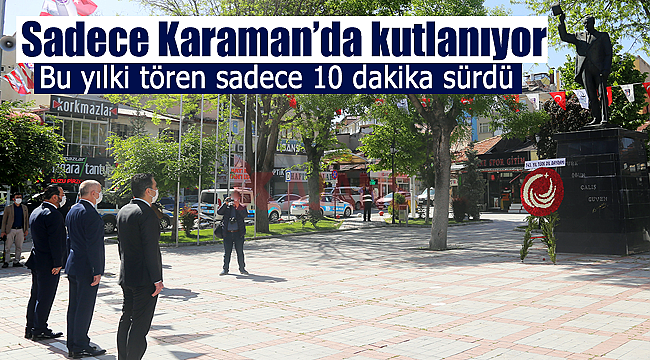 Bu yılki tören sadece 10 dakika sürdü