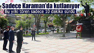 Bu yılki tören sadece 10 dakika sürdü