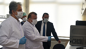 Covid laboratuvarını inceledi