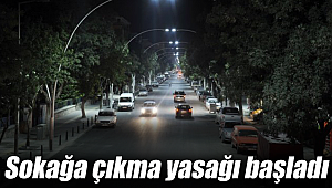 Karaman'da sokağa çıkma yasağı başladı