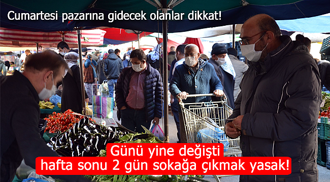 Karaman'da Cumartesi pazarının günü yine değişti