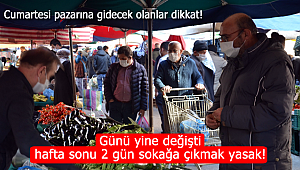 Karaman'da Cumartesi pazarının günü yine değişti