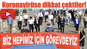 Karaman'da koronavirüse böyle dikkat çekildi