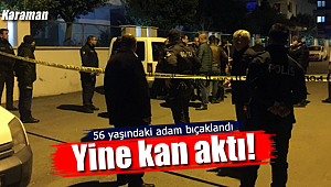 Karaman'da yine kan aktı