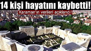 Karaman'ın verileri açıklandı, 14 kişi hayatını kaybetti