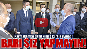 Kurallara bu kez protokol uymadı