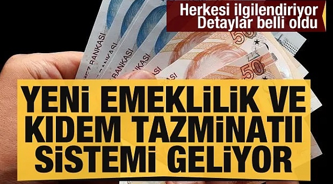 Yeni bir emeklilik sistemi geliyor