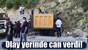 Karaman'daki kazada kamyon sürücüsü öldü