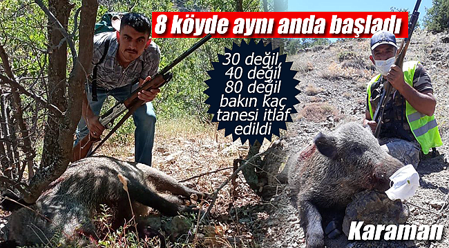 Karaman'ın 8 köyünde aynı anda başladı